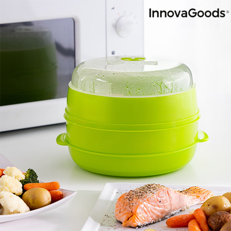 Food Steamer InnovaGoods Green (Refurbished A+)