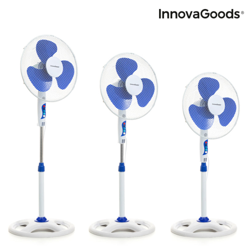 Freistehender Ventilator InnovaGoods Blau 50 W (Restauriert A)