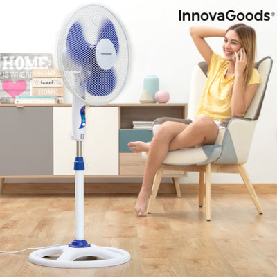 Freistehender Ventilator InnovaGoods Blau 50 W (Restauriert A)