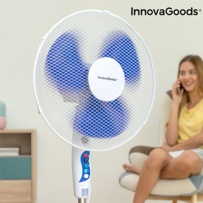 Ventilatore a Piantana InnovaGoods IG814250 Azzurro 50 W (Ricondizionati B)