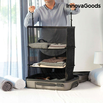 Foldable, Portable, Shelving Unit for Organising Luggage InnovaGoods IG813055 (Refurbished B)