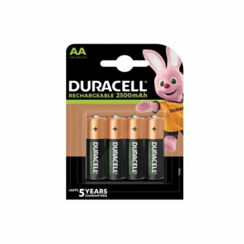 Batterie Ricaricabili DURACELL HR6DX1500 AA NiMh 2500 mAh (4 pcs) (Ricondizionati A+)