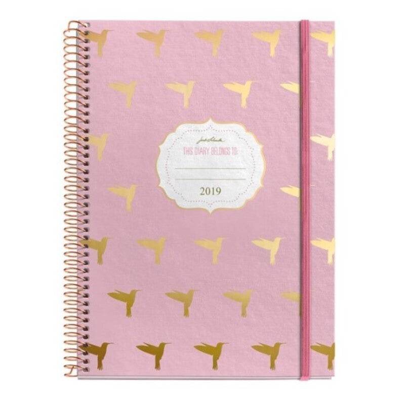 Agenda 2019 Jordi Labanda 360071 Rose A5 (15,5 x 21,3 cm) (Reconditionné A+)