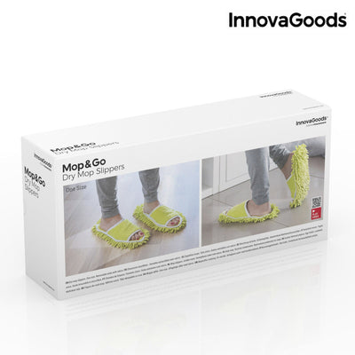 Dry Mop Slippers InnovaGoods V0100918 Green (Refurbished A)